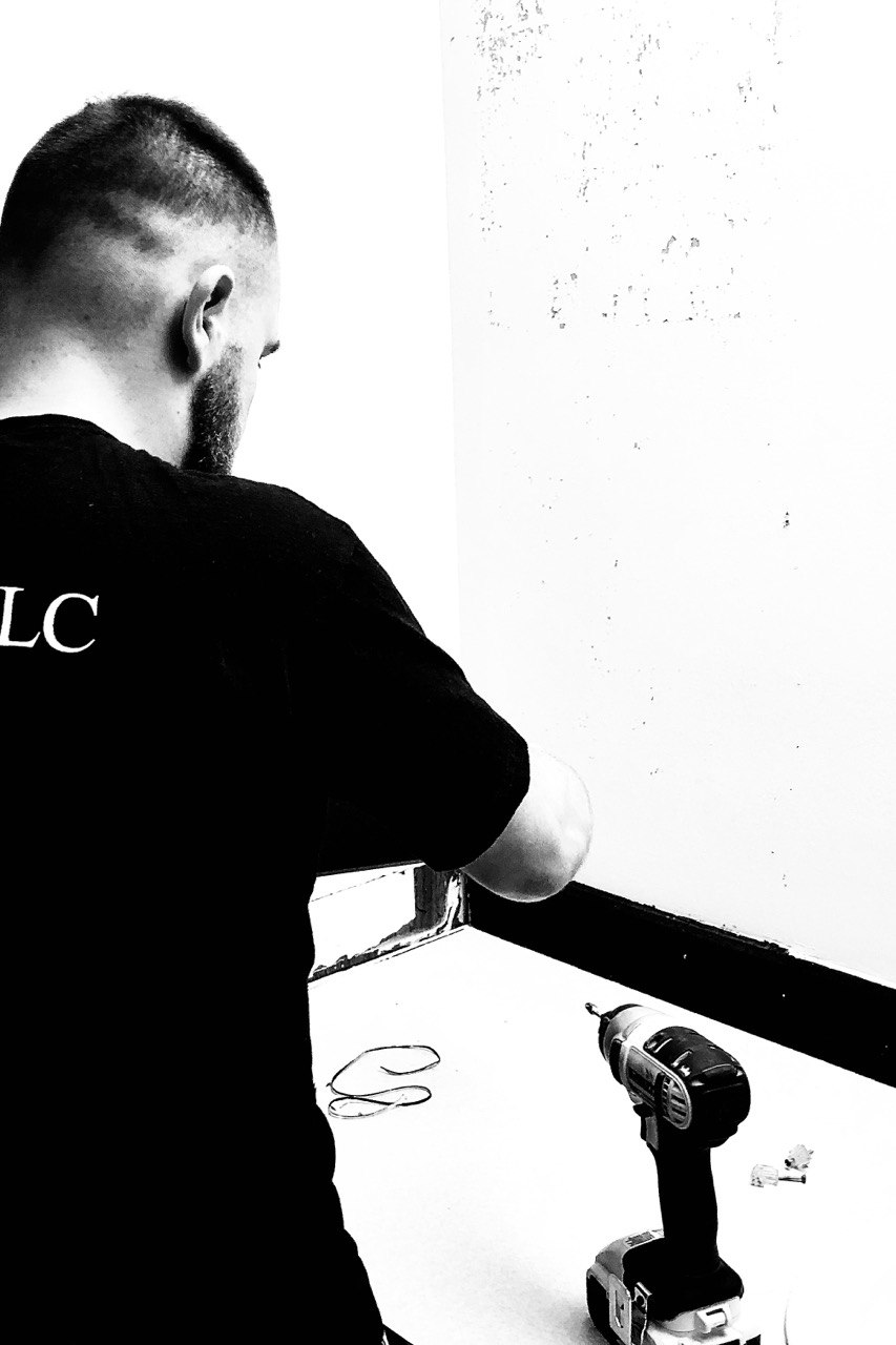 Nazar is at work on a bathroom renovation in Seattle.