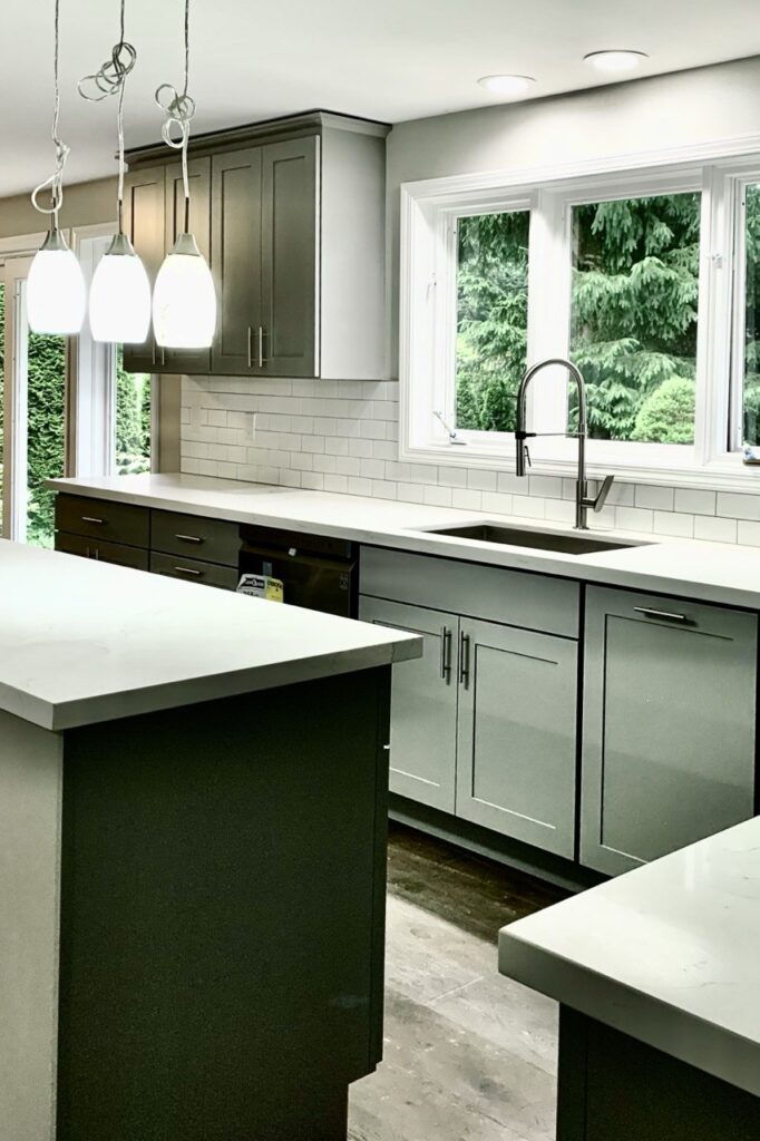 Kitchen remodel in seattle. Modern and slick look.