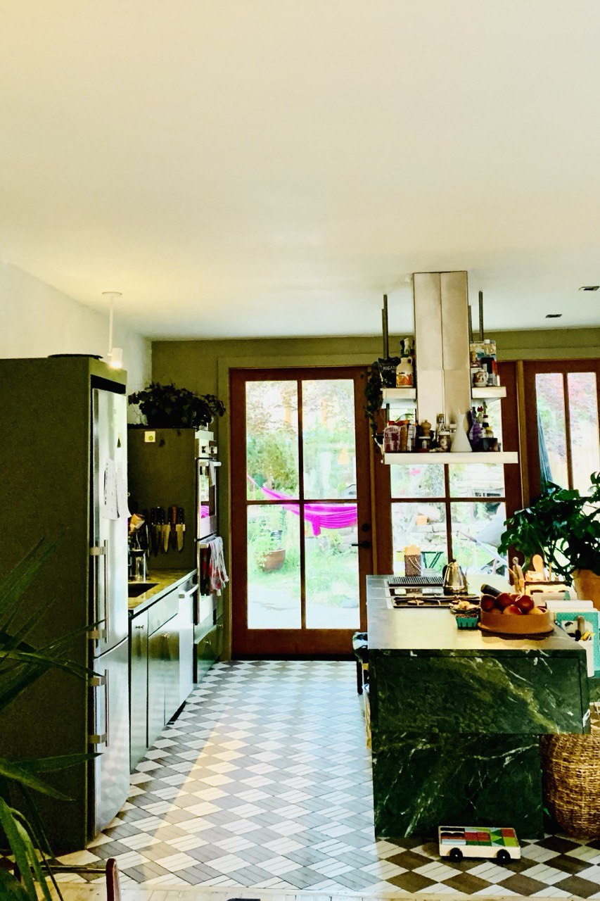 Completed kitchen remodel with lighting and trim by Artbrick
