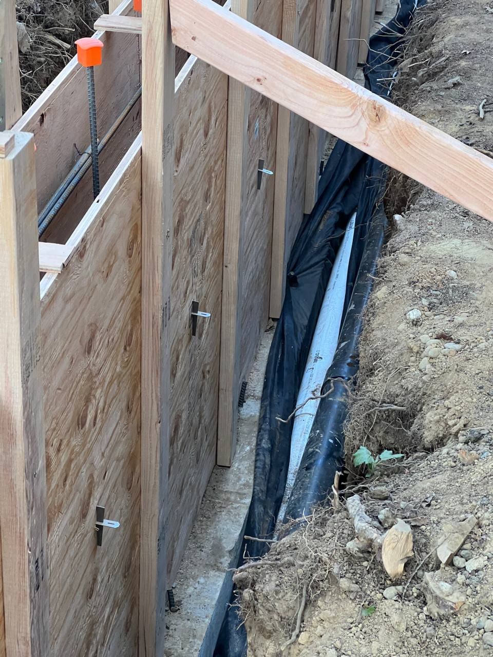 ADU foundation formwork and rebar by Artbrick