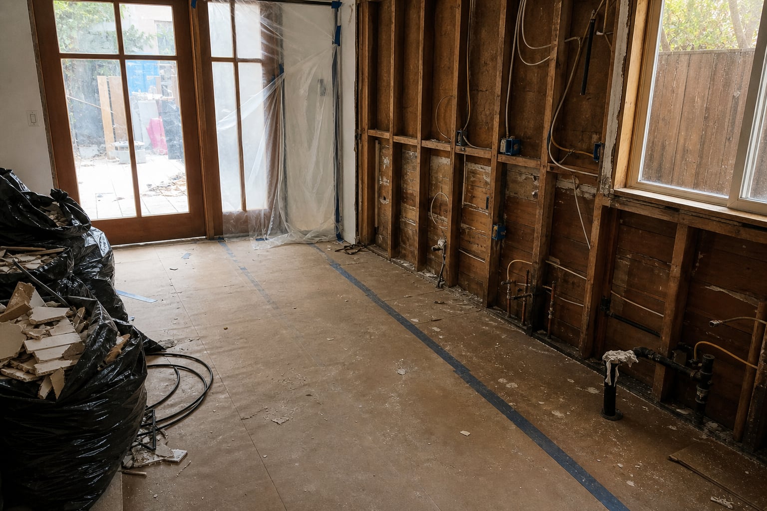 Controlled kitchen demolition and prep by Artbrick in Snohomish County