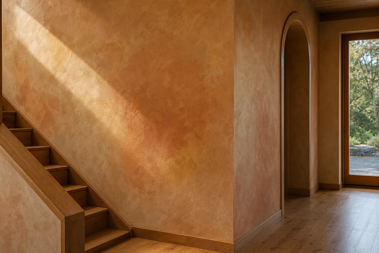 Fresco plaster finish with integral pigment by Artbrick in Snohomish County